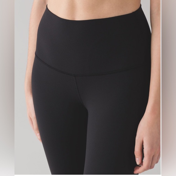 ➰ Lululemon Wunder Under Stirrup Leggings~Women’s 4~Black~High-Rise~Ruched Legs - Picture 7 of 10